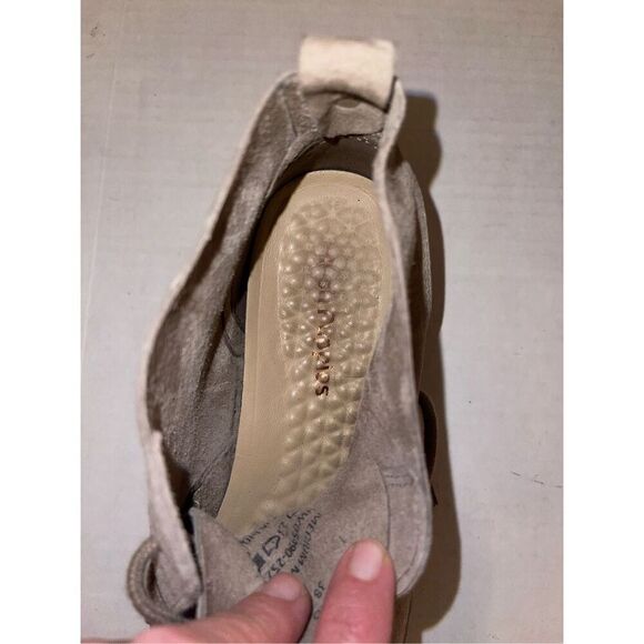 Hush Puppies Cyra Catelyn Women's 7 Suede Lace Up Chukka Ankle Taupe Boots A36 - Picture 7 of 8